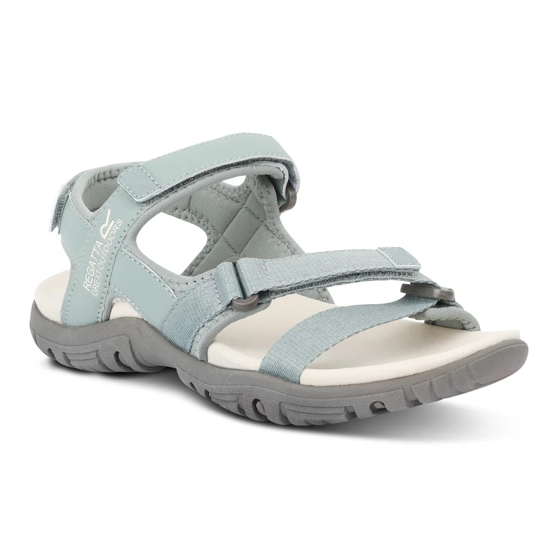 Regatta Womens Santa Clara II Sandals Summer Holiday Beach Footwear Shoes Green - Image 1