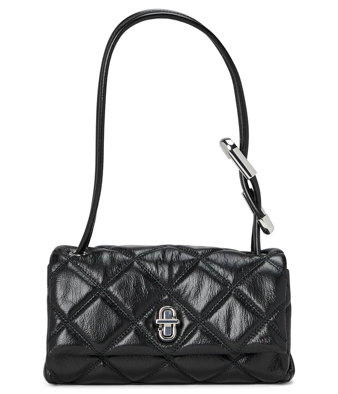Marc Jacobs The Mini Dual Chain Bag - Black Quilted Leather