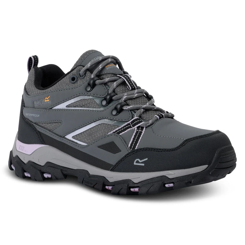 Regatta Women's Holcombe Low III Walking Shoes Water Resistant Padded Durable Hiking Footwear