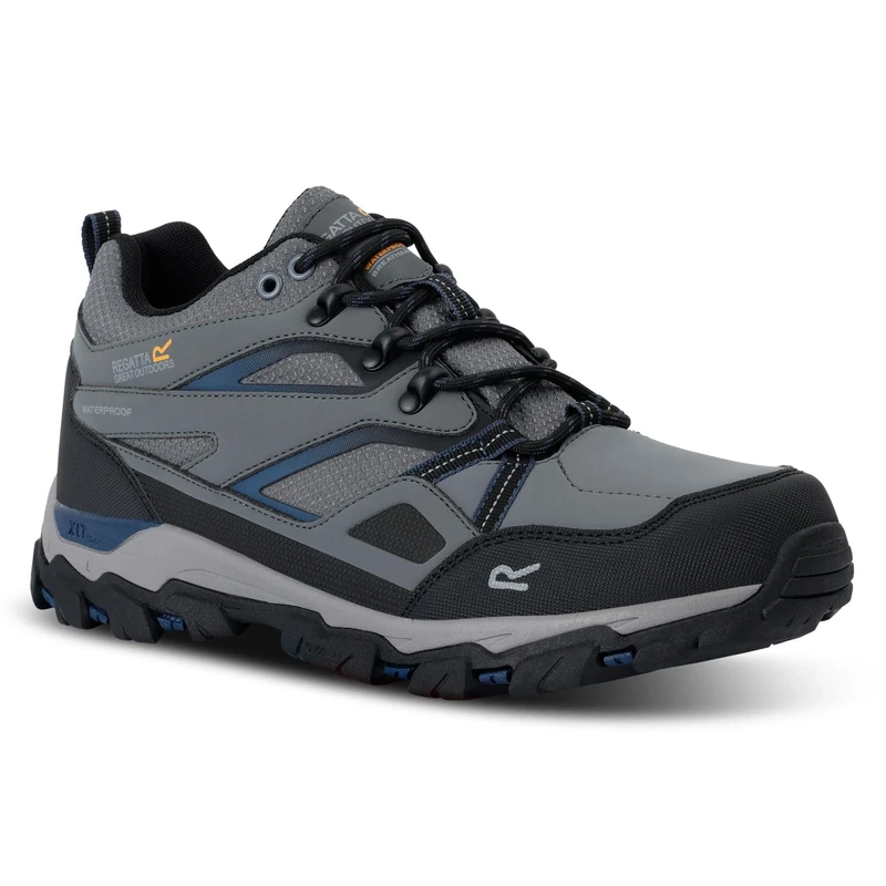 Regatta Men's Holcombe Low III Walking Shoes Water Resistant Padded Durable Hiking Footwear