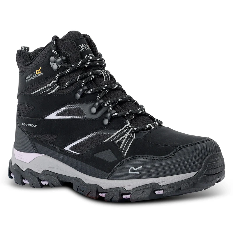 Regatta Women's Holcombe III Walking Shoes Water Resistant Padded Durable Hiking Footwear