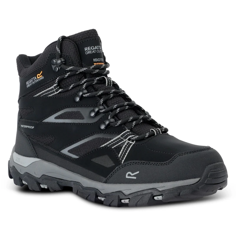 Regatta Men's Holcombe III Walking Boots Water Resistant Padded Durable Hiking Footwear