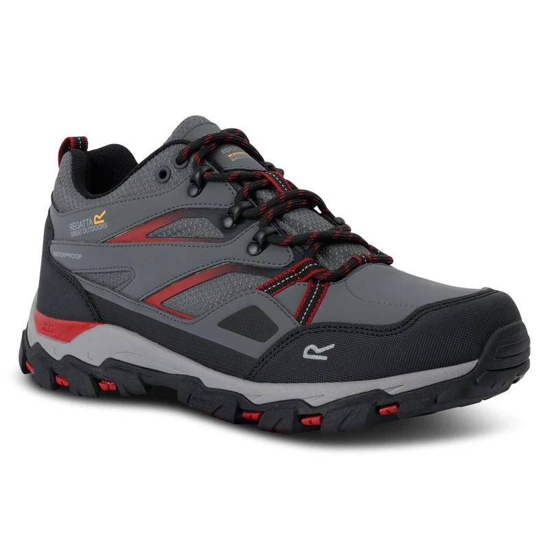 Regatta Men's Holcombe Low III Walking Shoes Water Resistant Padded Durable Hiking Footwear