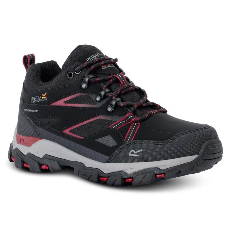 Regatta Women's Holcombe Low III Walking Shoes Water Resistant Padded Durable Hiking Footwear