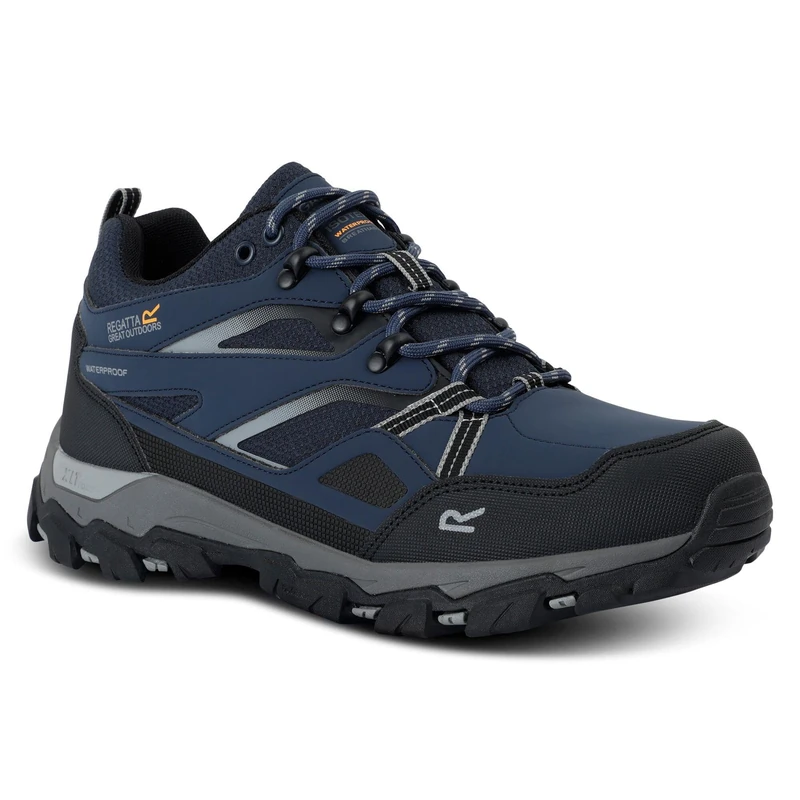 Regatta Men's Holcombe Low III Walking Shoes Water Resistant Padded Durable Hiking Footwear