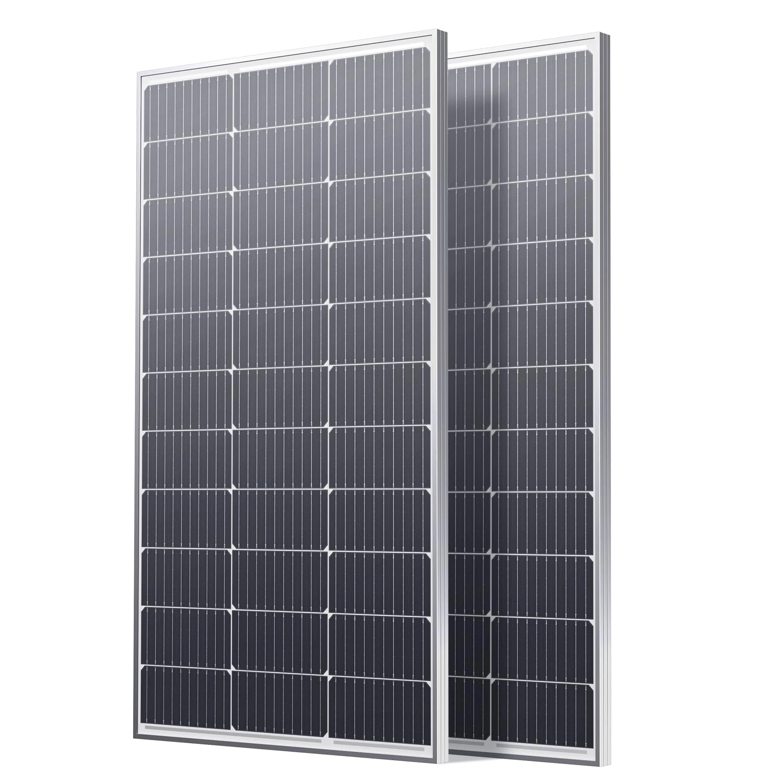 Callsun 200W Solar Panel, 2Pcs 12V 100 Watt Solar Panel with High-Output Design, High Efficiency Monocrystalline PV Module,Ideal for RV, Van,Camping, Marine, Rooftop,Home, Farm, Off-Grid (2PCS)