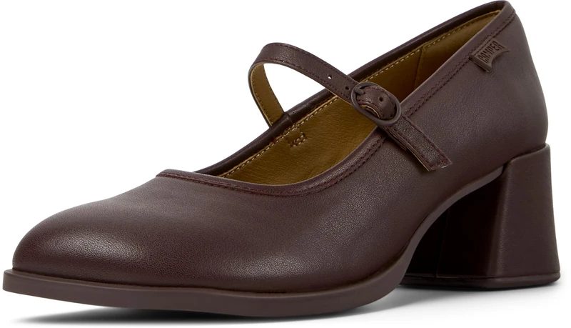 Camper Women's Kora K201799 Mary Jane, Burgundy 003, 6 UK