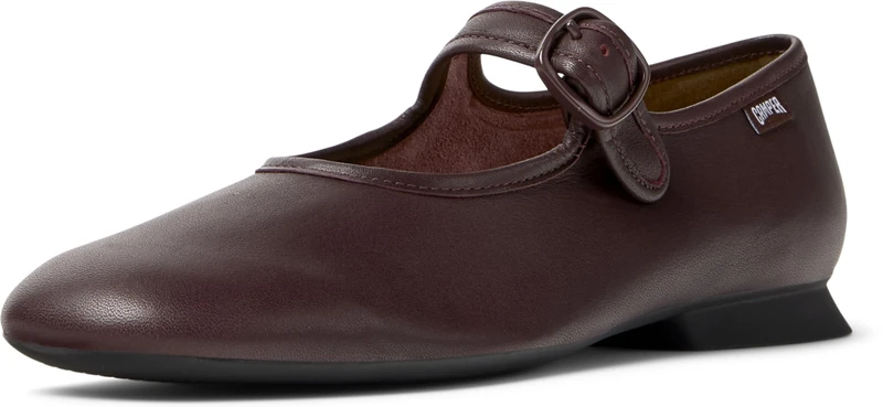 Camper Women's Casi Myra K201629 Mary Jane, Burgundy 011, 2.5 UK