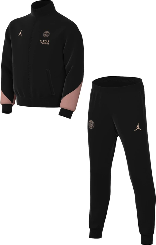 Nike Paris Saint-Germain Strike Third Jordan Dri-Fit Football Tracksuit Made of Knitted Material for Older Children, Black/Rust Pink/Rust Pink, FQ2660-013, XS