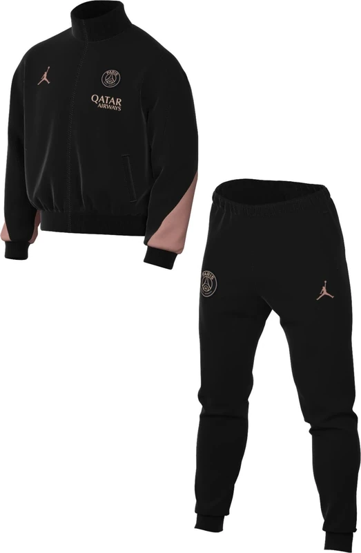 Nike Paris Saint-Germain Strike Third Jordan Dri-Fit Football Tracksuit Made of Knitted Material (Men), Black/Rust Pink/Rust Pink, FQ2474-013, L
