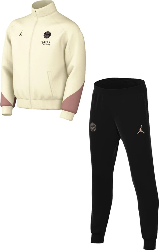 Nike Paris Saint-Germain Strike Third Jordan Dri-Fit Football Tracksuit Made of Knitted Material for Older Children, Pale Ivory/Rust Pink/Black, FQ2660-111, L