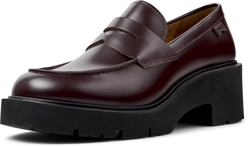 Camper Women's Milahshoes, Burgundy 030, 6 UK