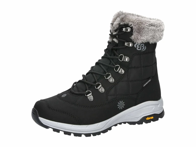 Brütting Women's Himalayan Winter Boots, Black Grey, 9 UK