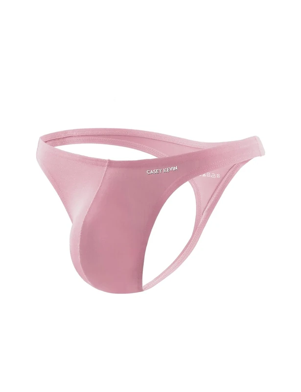 Mauro Kane Men's Bamboo G-String Thong - Rise, Breathable Pink XXL