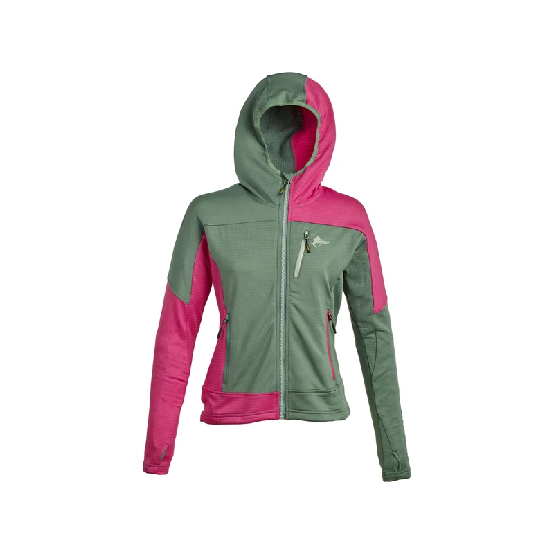 ANDE W31052-F410 Women's Long Shirt Pine Green/Fuchsia