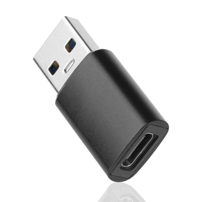 OFFCUP USB to USB C Adapter, 1 Pack Type C Female to USB A Male Cable Converter for Apple Watch 10 9, iPhone 14 13 12 11 Pro Max Plus, AirPods, Samsung Galaxy S24 S23 S24 A34