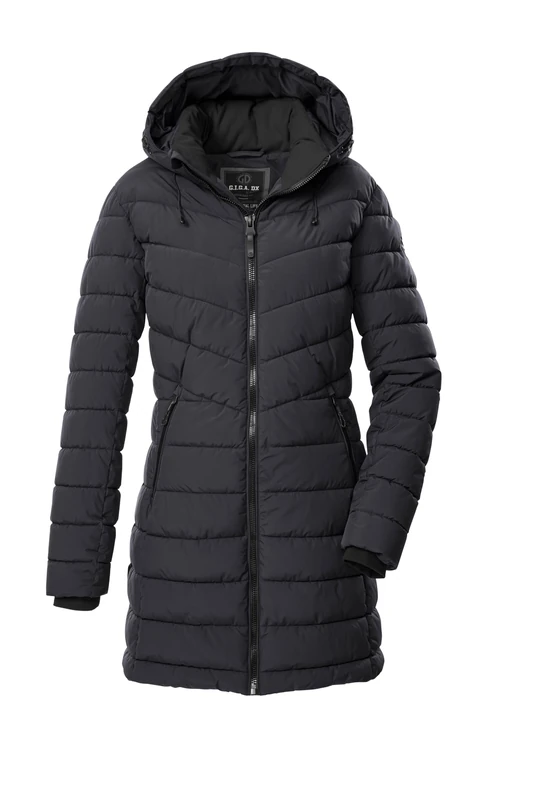 G.I.G.A. DX GW 74 WMN QLTD PRK Women's Quilted Parka/Functional Parka in Down Look with Zip-Off Hood Dark Navy, 48, 43538-000