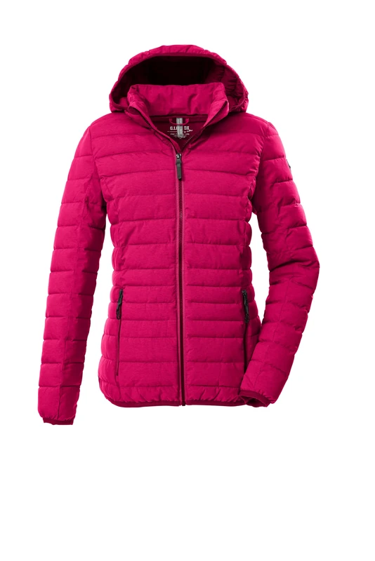 G.I.G.A. DX GW 49 WMN QLTD JCKT Women's Quilted Jacket in Down Look with Hood Dark Raspberry, 38, 43684-000