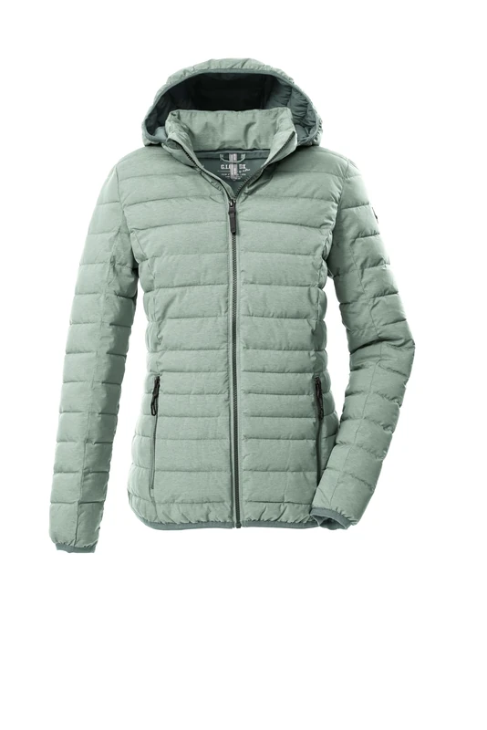 G.I.G.A. DX GW 49 WMN QLTD JCKT Women's Quilted Jacket in Down Look with Hood Aqua Verde, 36, 43684-000