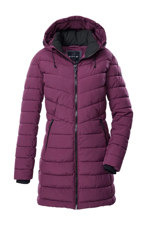 G.I.G.A. DX GW 74 WMN QLTD PRK Women's Quilted Parka/Functional Parka in Down Look with Zip-Off Hood Orchid, 44, 43538-000