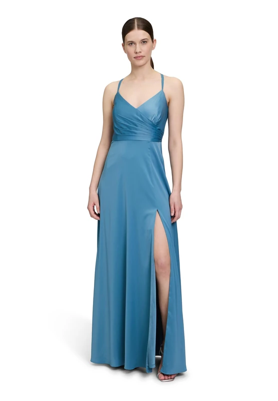 Vera Mont Women's Evening Dress, Shiny Bluestone, 14