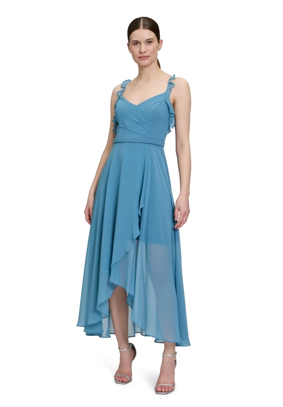 Vera Mont Women's Evening Dress, Shiny Bluestone, 16
