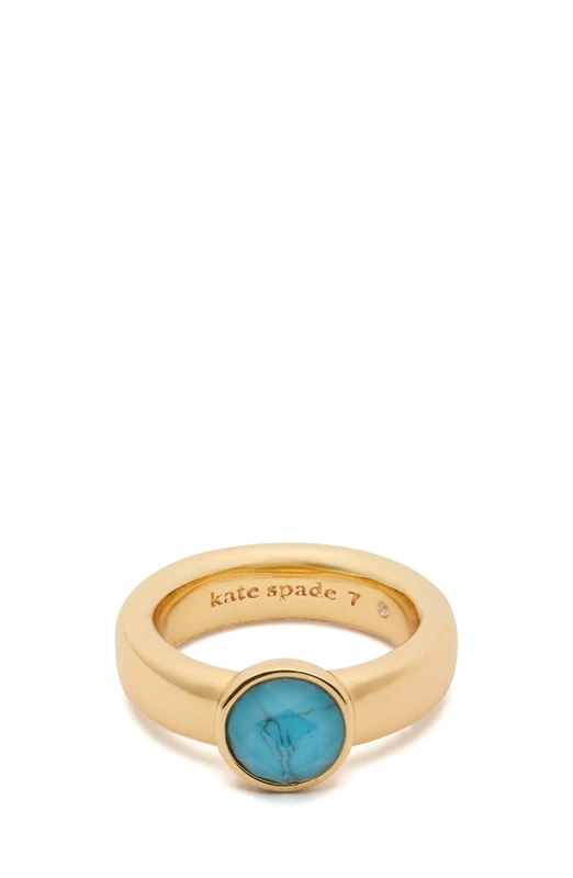 Kate Spade New York KEEP SPARKLING RING Turquoise Size 8