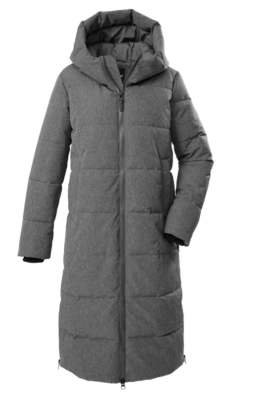 G.I.G.A. DX GW 17 WMN QLTD CT Women's Quilted Coat, Down Look, with Hood, Dark Anthracite, 38, 43345-000