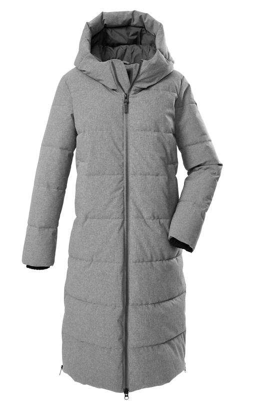 G.I.G.A. DX GW 17 WMN QLTD CT Women's Quilted Coat, Down Look, with Hood, Grey, 44, 43345-000