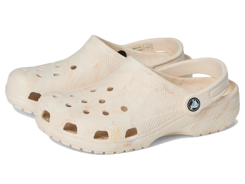 Crocs Unisex Kids Clog,Classic Watercolor Marbled Clog,Bone Swirl, 5 UK Child
