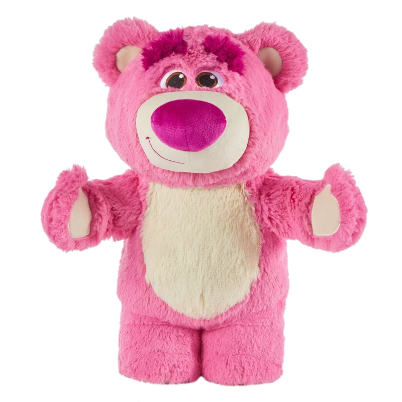 Disney and Pixar Toy Story Lotso Plush Sound Toy, 13.75 Inch Tall Soft Doll Bear, Hum Trill & Chuckle Sounds, JDG82