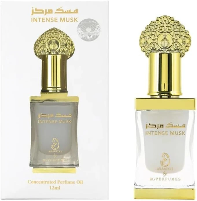 My PERFUMES Intense Musk Concentrated Perfume Oil For Women and Men (Unisex), 12ml Made in UAE