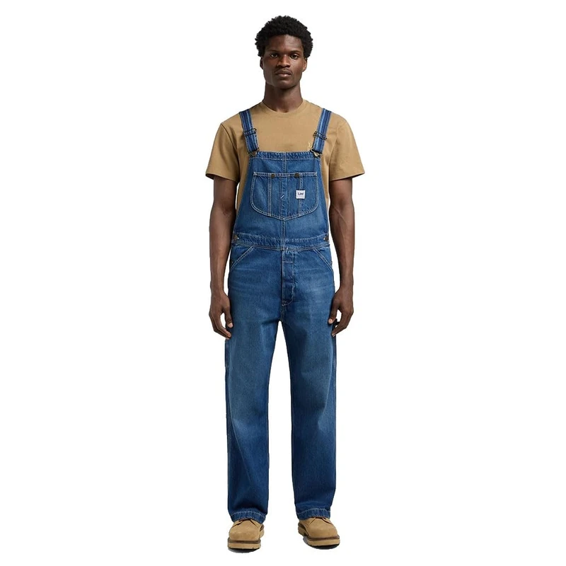 Lee Men's Bib Jumpsuit, Bash Indigo, S