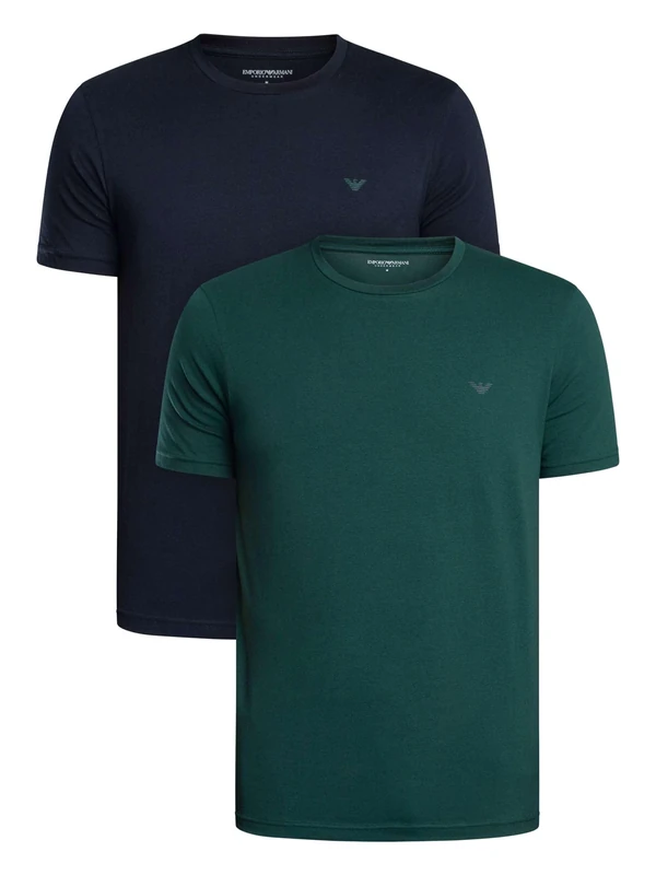 Man's Endurance 2-Pack Crew Neck T-Shirt Blue XXL Regular FIT