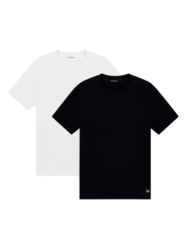 Man's CORE Logoband 2-Pack Crew Neck T-Shirt Black L Regular FIT