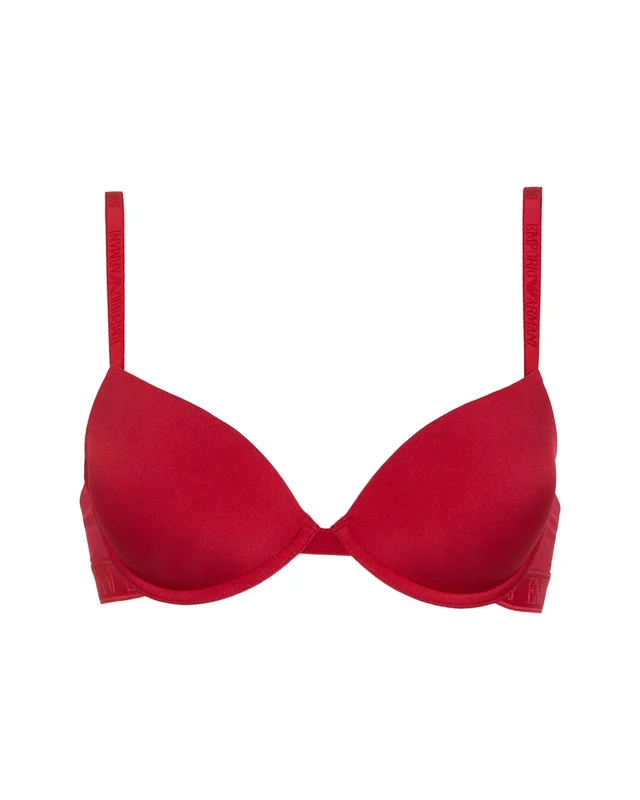 Emporio Armani Woman's Iconic Microfiber Push UP Bra RED 38B