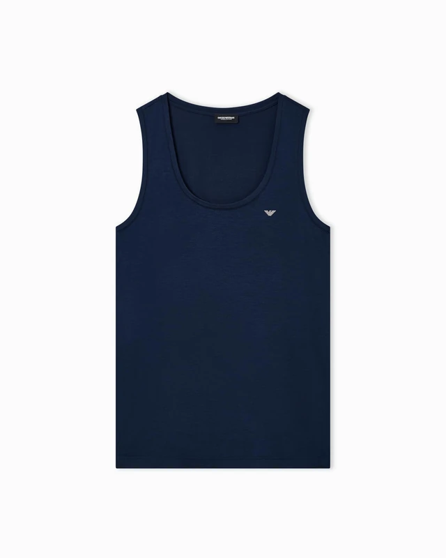 Emporio Armani Woman's Essential Studs Underwear Tank Blue S