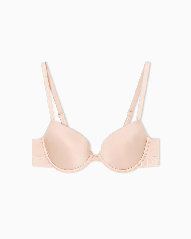 EMPORIO ARMANI Woman's Iconic Microfiber Push UP Bra Pink 36B