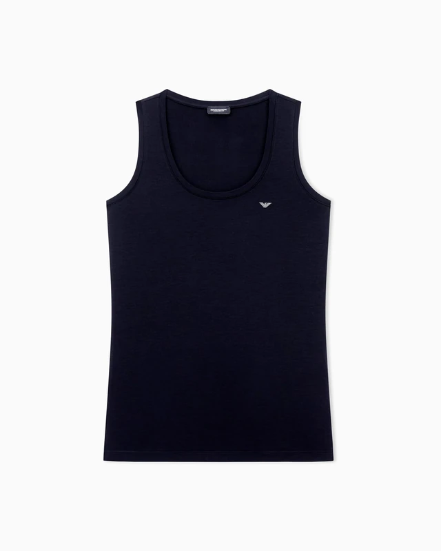 Emporio Armani Woman's Essential Studs Underwear Tank Black M