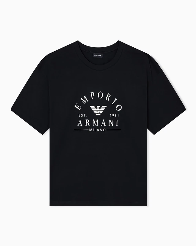 Woman's Iconic Logoband Crew Neck T-Shirt Black S Loose FIT