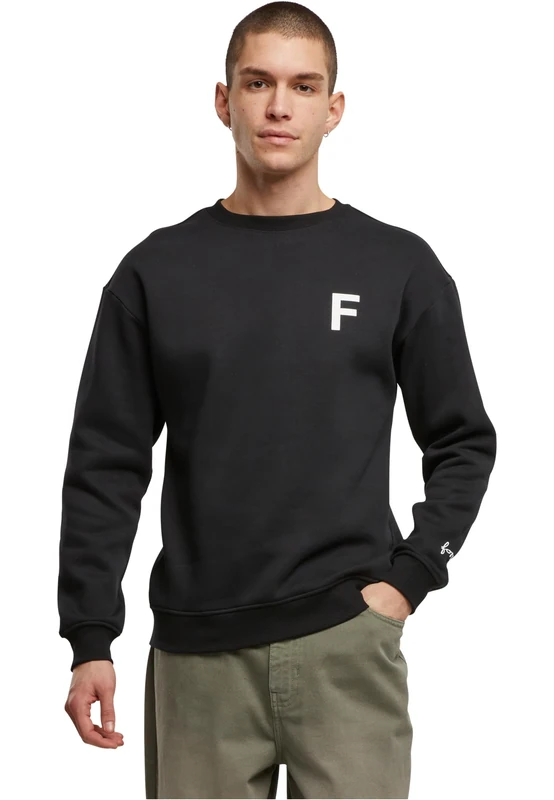 Forvert Men's Sweat Crewneck Campus Sweatshirt, Black, 3XL