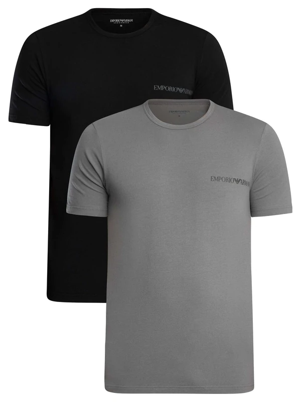 Man's Endurance 2-Pack Crew Neck T-Shirt Black L Regular FIT