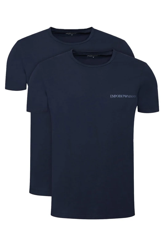 Man's CORE Logoband 2-Pack Crew Neck T-Shirt Blue XXL Regular FIT