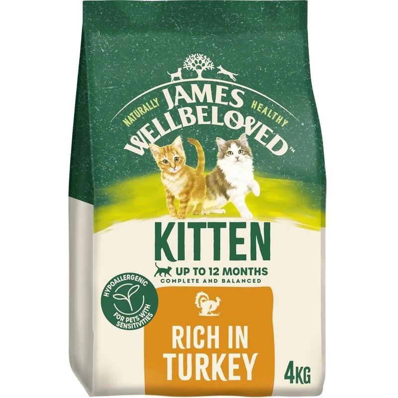 James Wellbeloved Hypoallergenic Kitten Dry Cat Food - Turkey 4kg