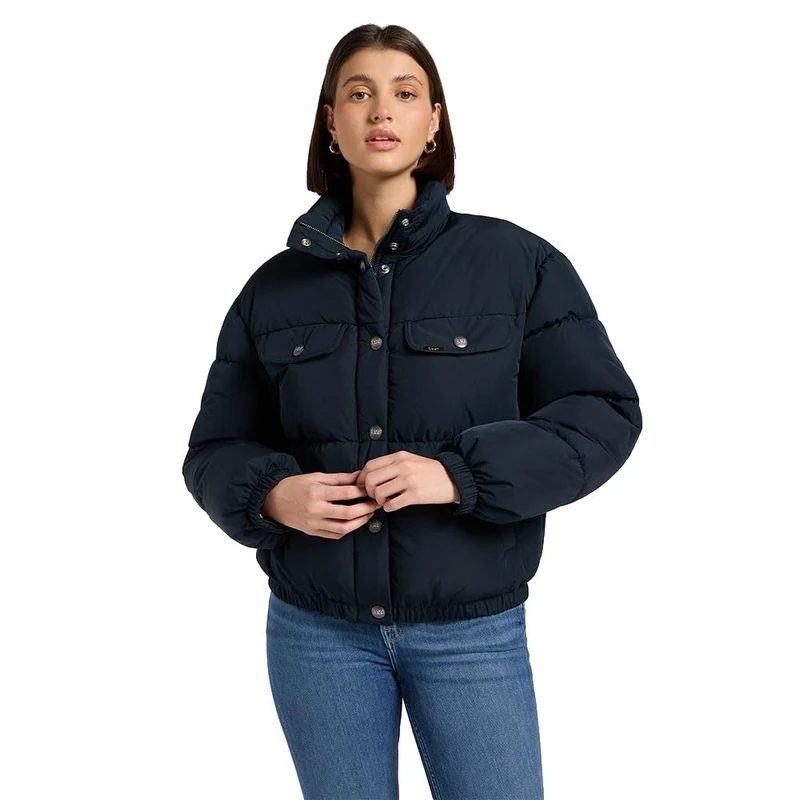 Lee Women's Rider Puffer Jacket, Black B, S