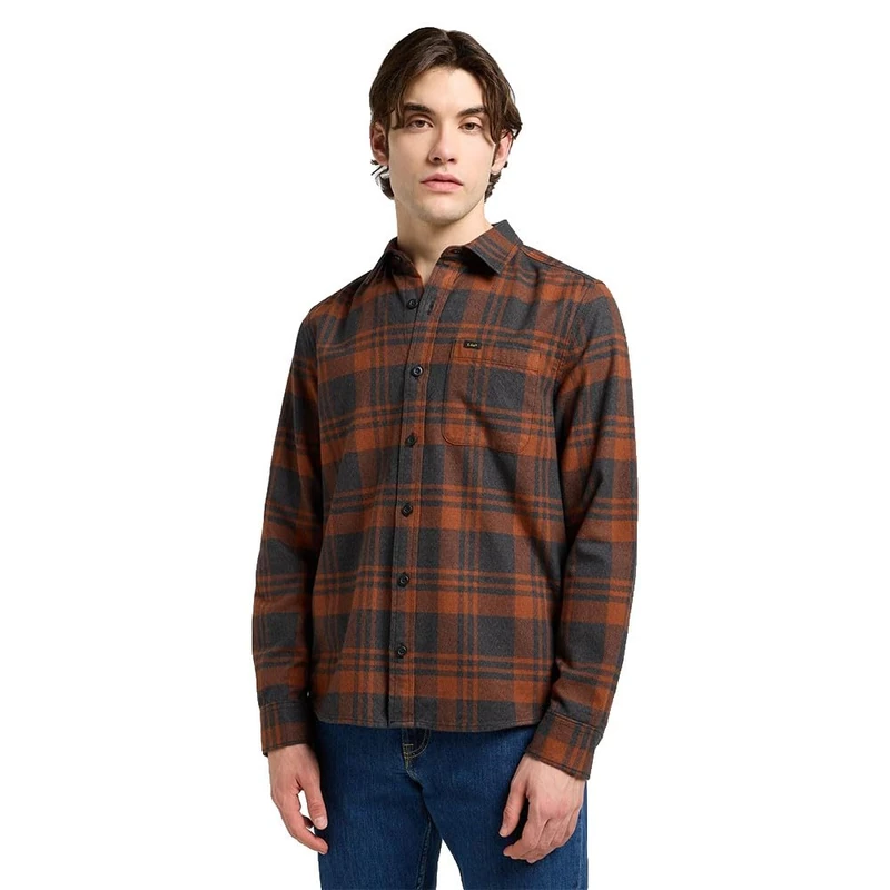 Lee Men's Leesure Shirt, Copper Fields, M