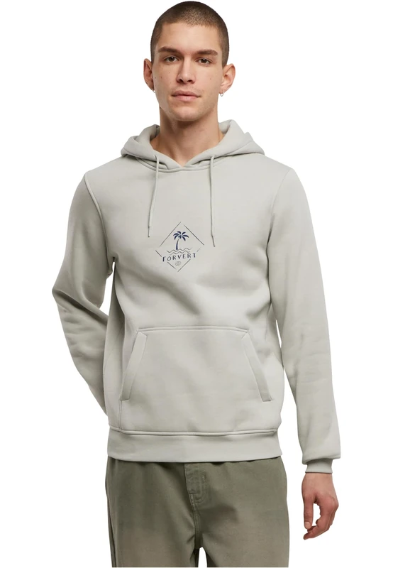 Forvert Men's Heavy Hoodie Oceanside Hooded Sweatshirt, Light Asphalt, 3XL