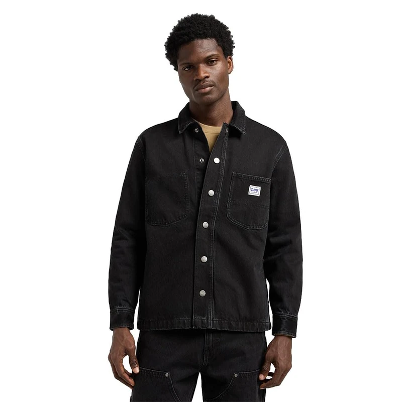 Lee Men's RLX Wrkwear Overshirt Shirt, No Break, L