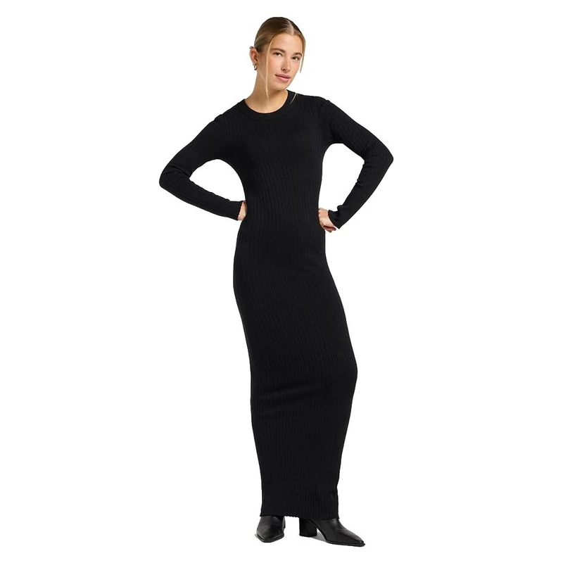 Lee Women's Crew Neck Maxi Dress Casual, Unionall Black, M - Image 1