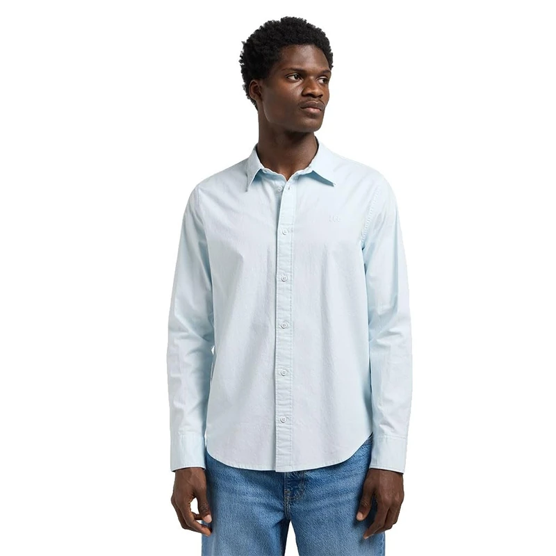 Lee Men's Patch Shirt, Dew, S